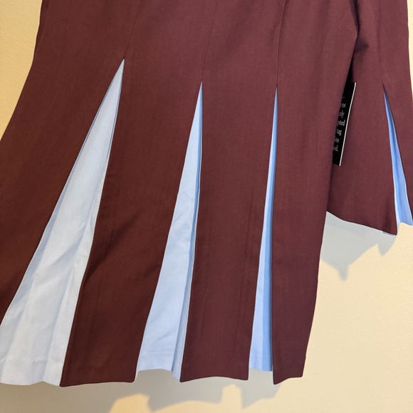 Tuckernuck Merlot And Sky Blue Long Sleeve Griffiths Dress - Picture 6 of 10